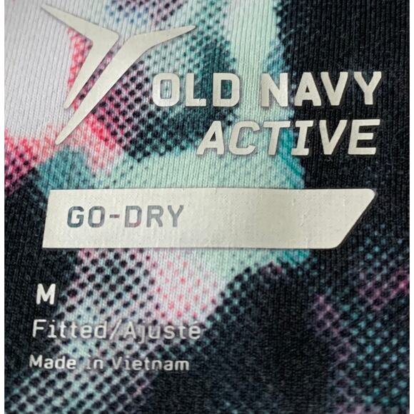 OLD NAVY ACTIVE GO-DRY MID RISE LEGGINGS, WOMENS, M, CROPPED, MULTICOLORED - Picture 7 of 10